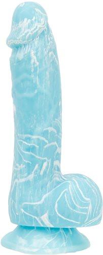 Addiction Luke 7.5 Inches Blue Glow In The Dark Dildo