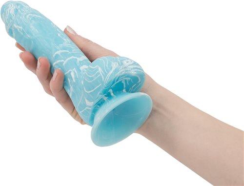 Addiction Luke 7.5 Inches Blue Glow In The Dark Dildo