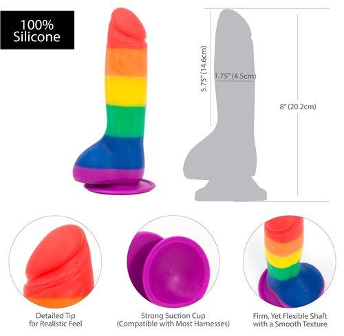 Addiction Justin 8 Inches Rainbow Dildo