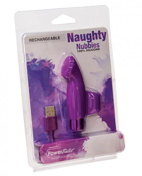 Naughty Nubbies Purple Finger Vibrator