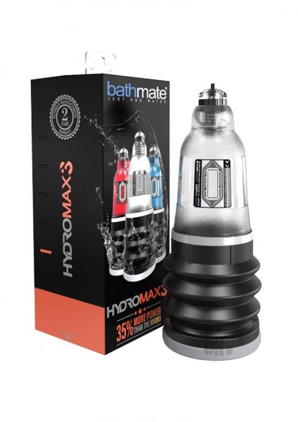 Bathmate Hydromax 3 Clear Penis Pump 1 Inch To 3 Inches