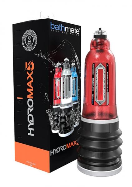 Bathmate Hydromax 5 Red Penis Pump 3 Inches To 5 Inches