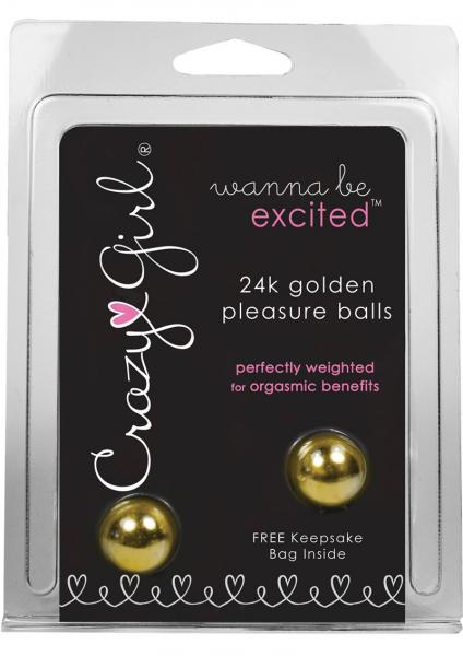 Crazy Girls Wanna Be Excited 24 K Golden Pleasure Balls