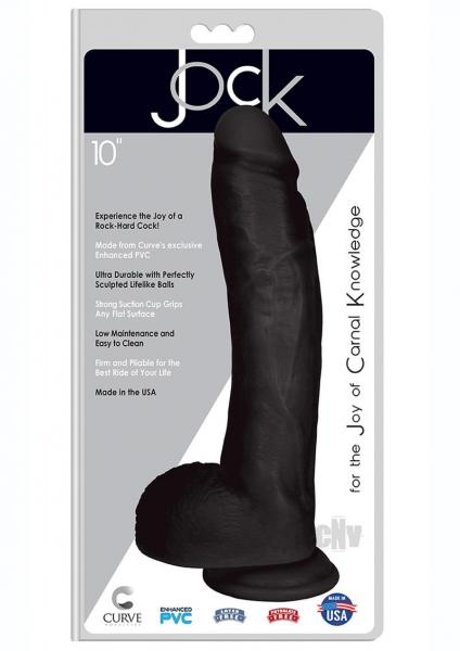 Jock Realistic Dong W/Balls 10 Black