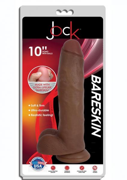 Jock Bareskin Dong W/Balls 10 Caramel