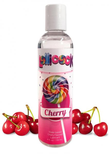 Lollicock Water Base Lube Cherry 4oz