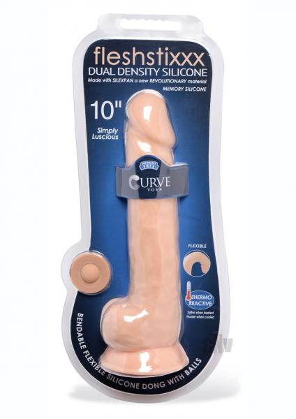 Fleshstixxx Dual Dense W/Balls 10 Vanil