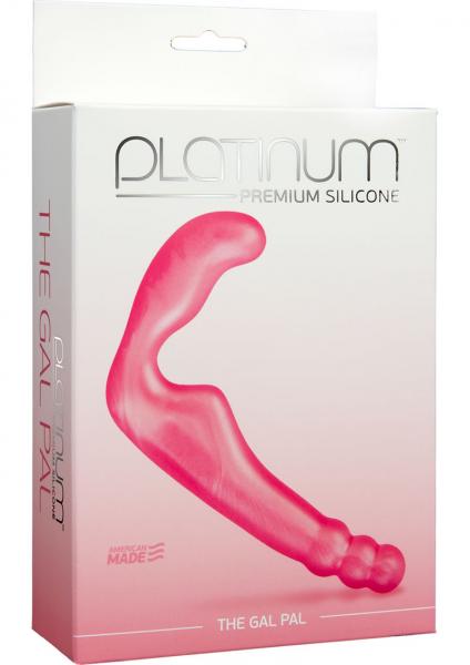 Platinum Premium Silicone The Gal Pal Strapless Strap On G Spot Pink 6.2 Inch