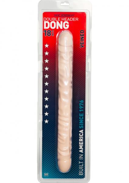 Classic Double Header Veined Dong 18 Inches Beige