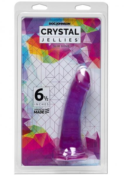 Crystal Jellies Slim Dong 6.5 Purple