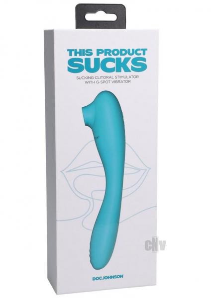 This Product Sucks Rechargeable Bendable Dual Ended Silicone Sucking Clitoral Stimulator & G Spot Vi