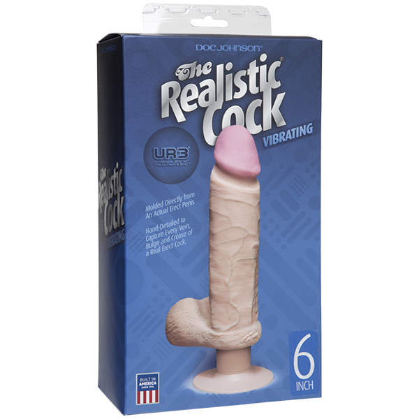 Ur3 Vibrating Realistic 6in C*Ck Beige
