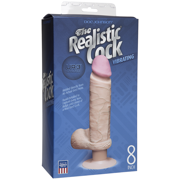 Ur3 Realistic Vibrating Dildo 8.5 Inch Insertable Beige