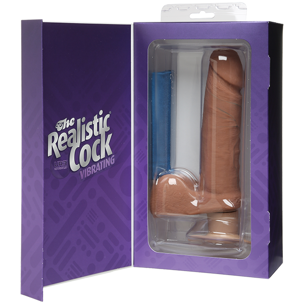 The Vibro Realistic Cock Ur3 Vibrator 6 Inch Tan