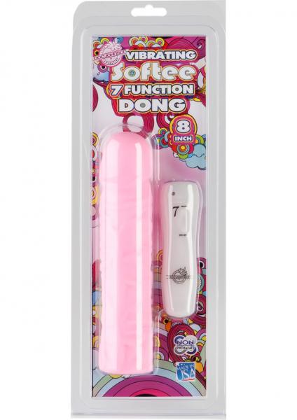 Softee 7 Function Dong 8 Inch Cotton Candy