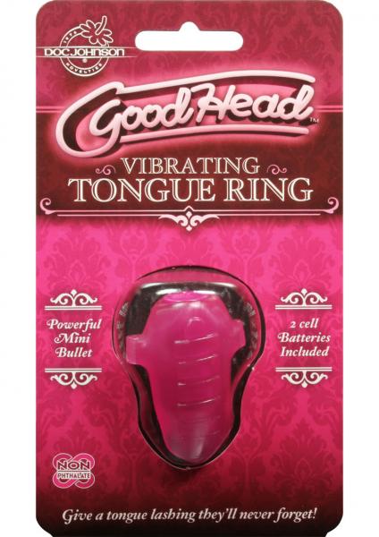 Good Head Vibrating Tongue Ring Pink