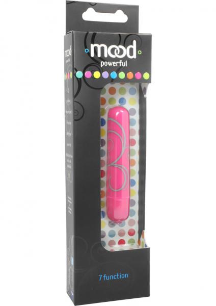 Mood Powerful 7 Function Small Bullet Vibrator Pink