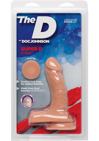The D Super D 6 Inches Dildo With Balls