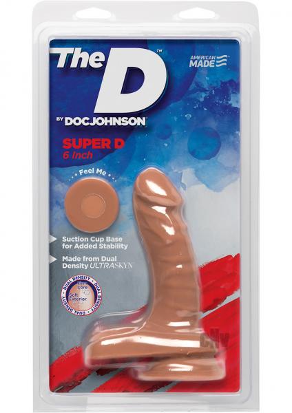 The D Super D 6 Inches Dildo With Balls