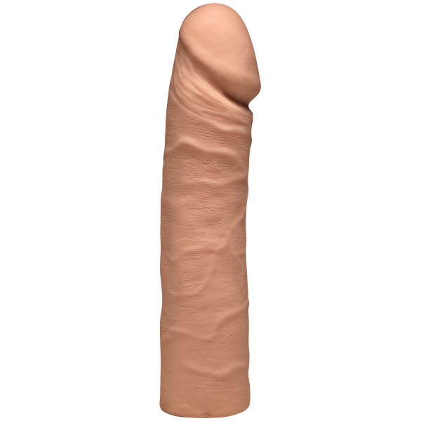The Double D 16 Inches Caramel Ultraskyn Tan Dildo