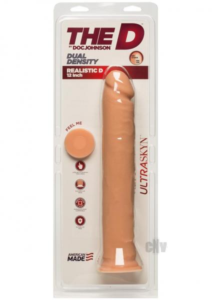The D Realistic D 12 Inches Ultraskyn Beige Dildo