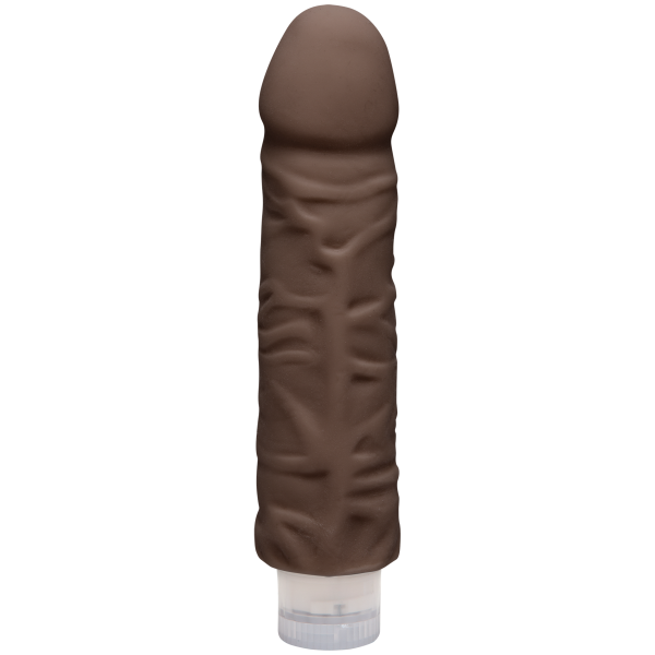 The D Shakin D 7 Inch Vibrating Dildo Chocolate Brown