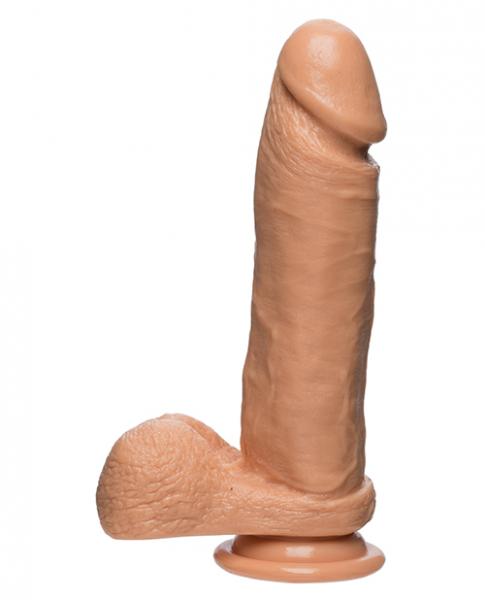 The D The Perfect D 8 Inches Dildo With Balls Beige