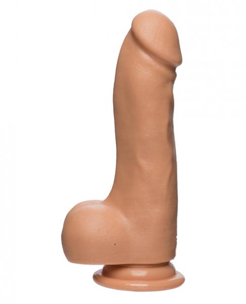 The D Master D 7.5 Inches Dildo With Balls Firmskyn Beige