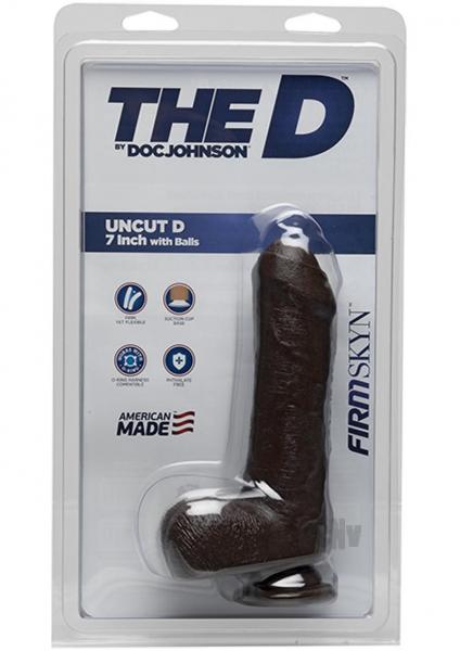 The D Uncut D 7" With Balls Firmskyn Brown