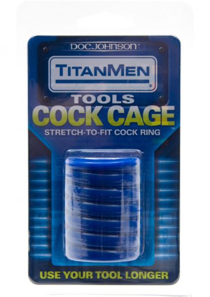Titanmen Cock Cage Blue