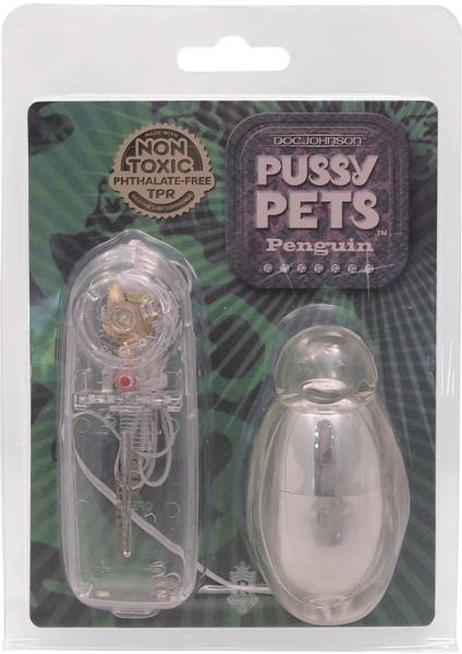 Pussy Pets Penguin Vibrating Bullet Clear
