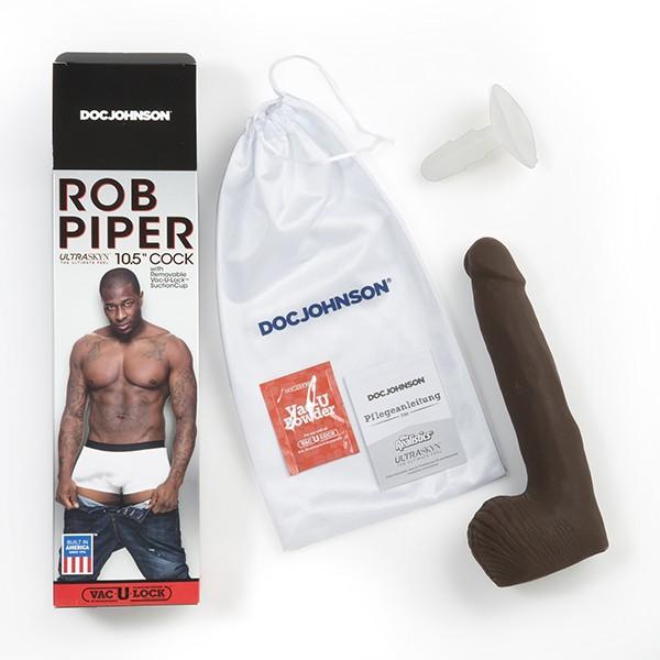 Rob Piper Ultraskyn 10.5 Inches Cock Brown Dildo