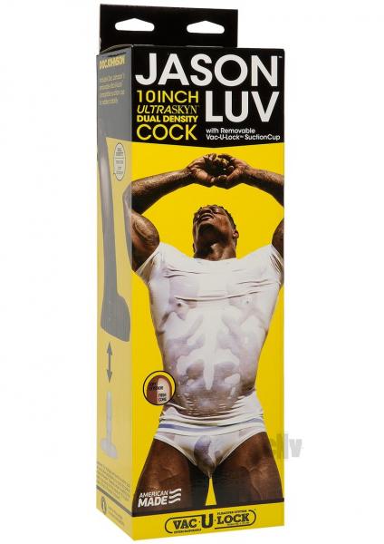 Jason Luv 10 Inches Ultraskyn Cock Brown Dildo