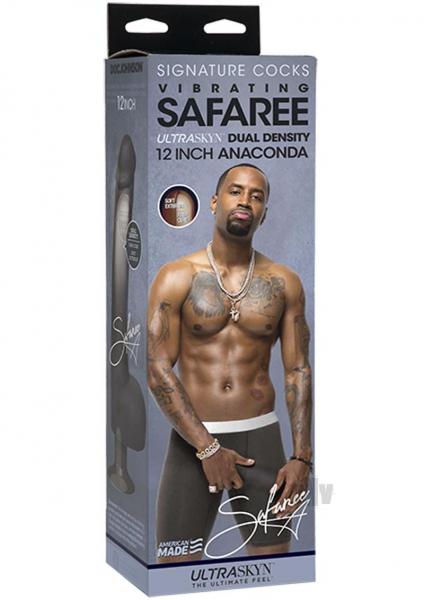 Signature Cocks Ultraskyn 12" Cock W/Removable Vac U Lock Suction Cup Safaree Samuels Anaconda