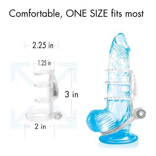 Doctor Loves Zinger Dual Vibrating Sleeve Clear