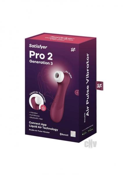 Satisfyer Pro 2 Generation 3 W/ App Wine Red (Net)