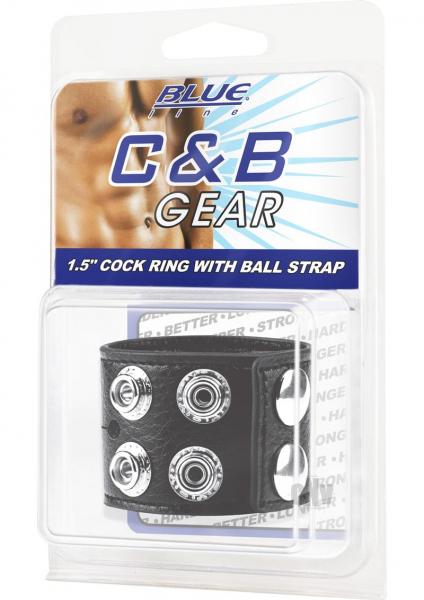 Cb Gear 1.5in Cock Ring With Ball Strap