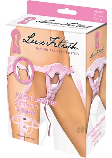 Lux F Patent Leather Strap On Pink