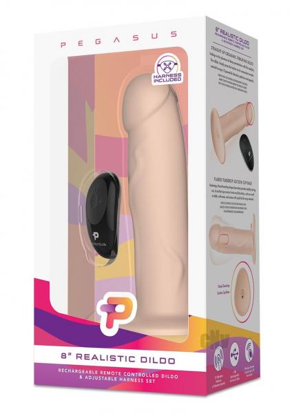 Pegasus 8" Realistic Dildo Cream