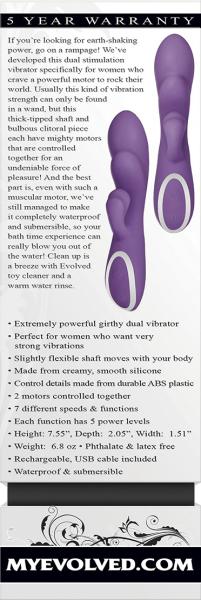 Rampage Rabbit Vibrator Purple