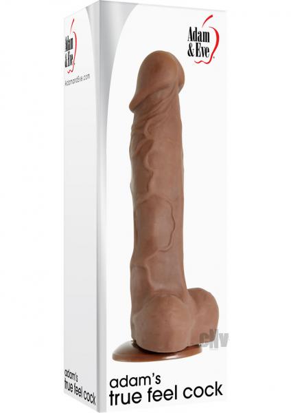 Adam's True Feel Cock Brown Dildo