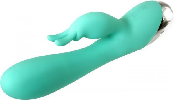The Silicone Rechargeable Bunny Vibrator Green