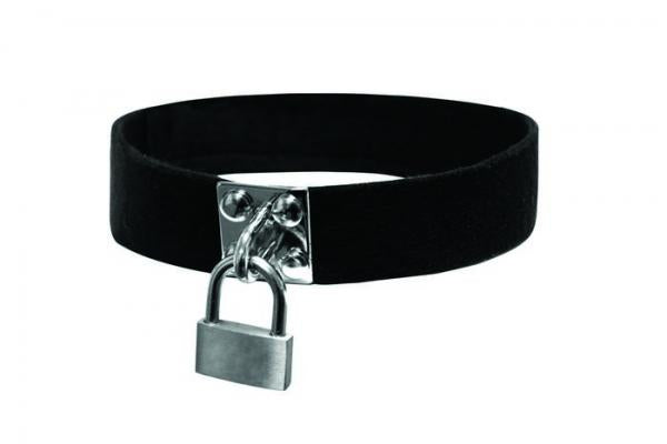 Sex And Mischief Lock And Key Collar Black