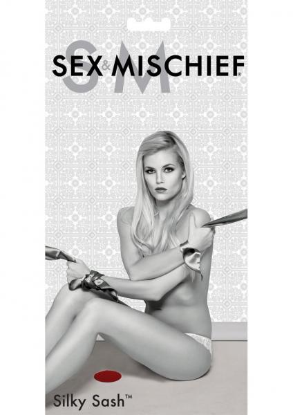 Sex And Mischief Silky Sash Restraints Beginner 2 Per Pack Red