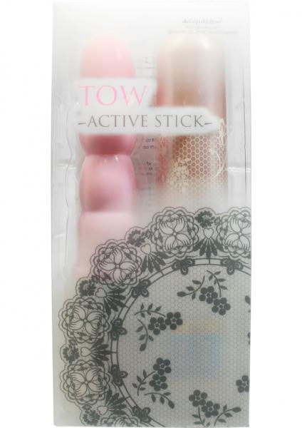 Cupids Bow Tow Active Stick Silicone Vibrator Pink