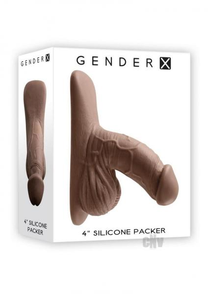 Gender X 4in Silicone Packer Dark