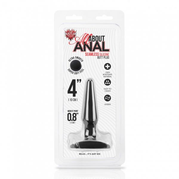 Hustler Silicone Plug 4 Inches Black