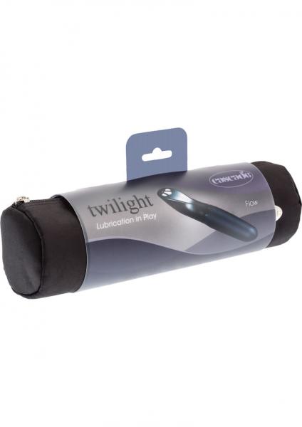 Cascade Twilight Flow Self Lubricating Silicone Vibe Black