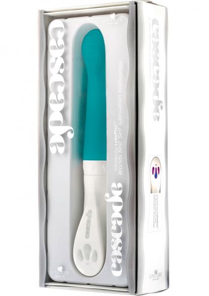 Cascade Ripple Self Lubricating Silicone Vibe Blue