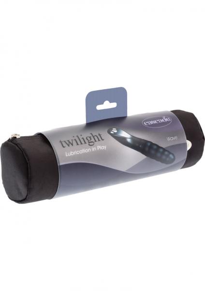 Cascade Twilight Wave Self Lubricating Silicone Vibe Black